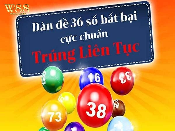 Tìm hiểu về dàn đề 36 số W88, cách chơi và mẹo chơi